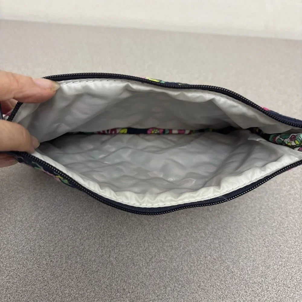 Vera Bradley Petal Paisley Makeup, Cosmetics Bag, 9”X6”, Lined, Zipped, NWOT